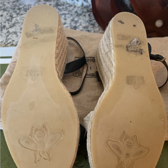 Gucci Leather Platform Espadrilles - Picture 2 of 6